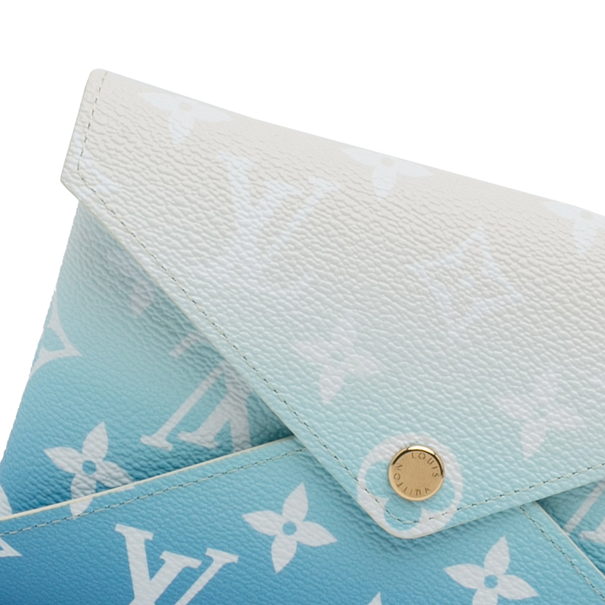 Blue Louis Vuitton Monogram By The Pool Kirigami Pouch – Designer