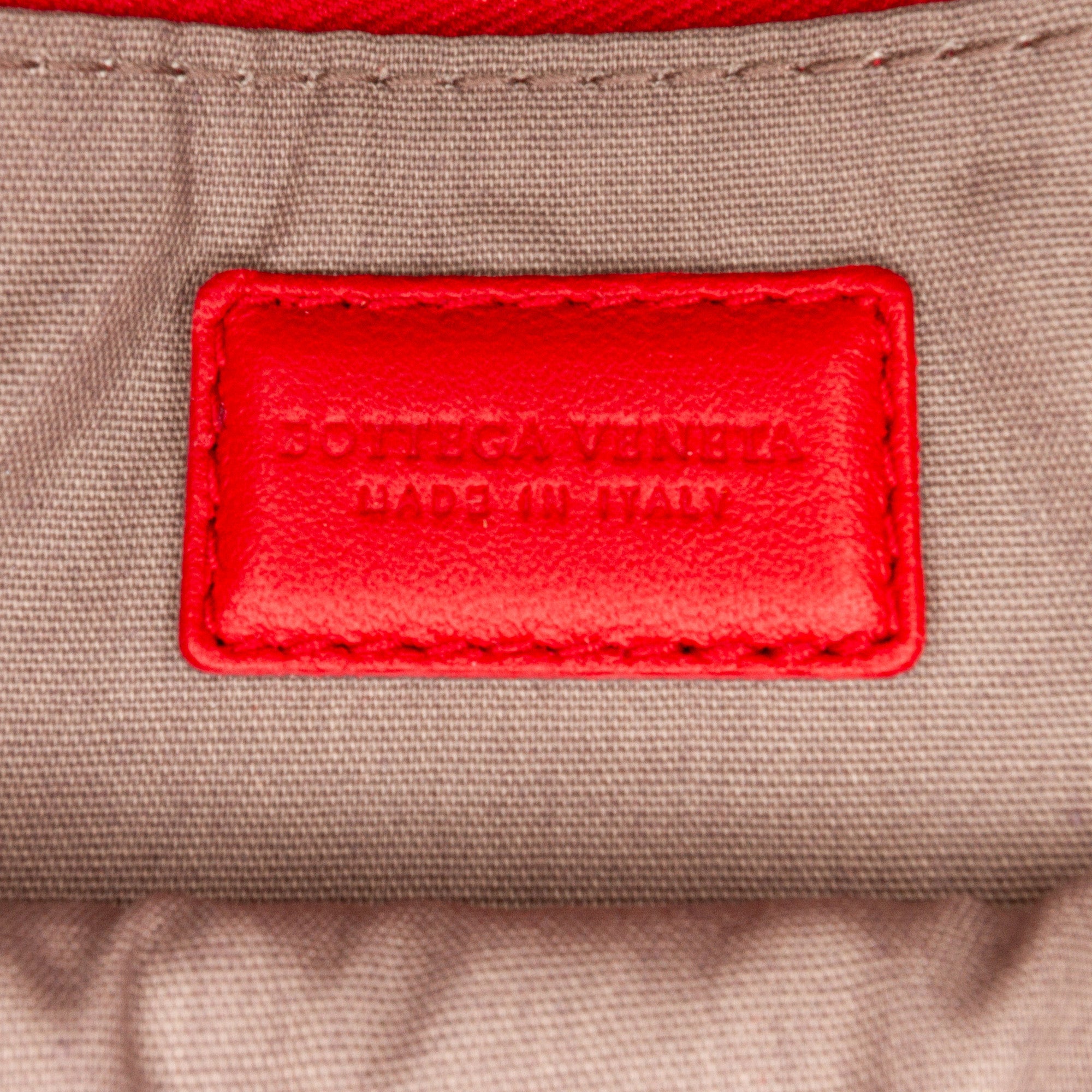 Red Bottega Veneta Intrecciato Nappa Zip Pouch – Designer Revival