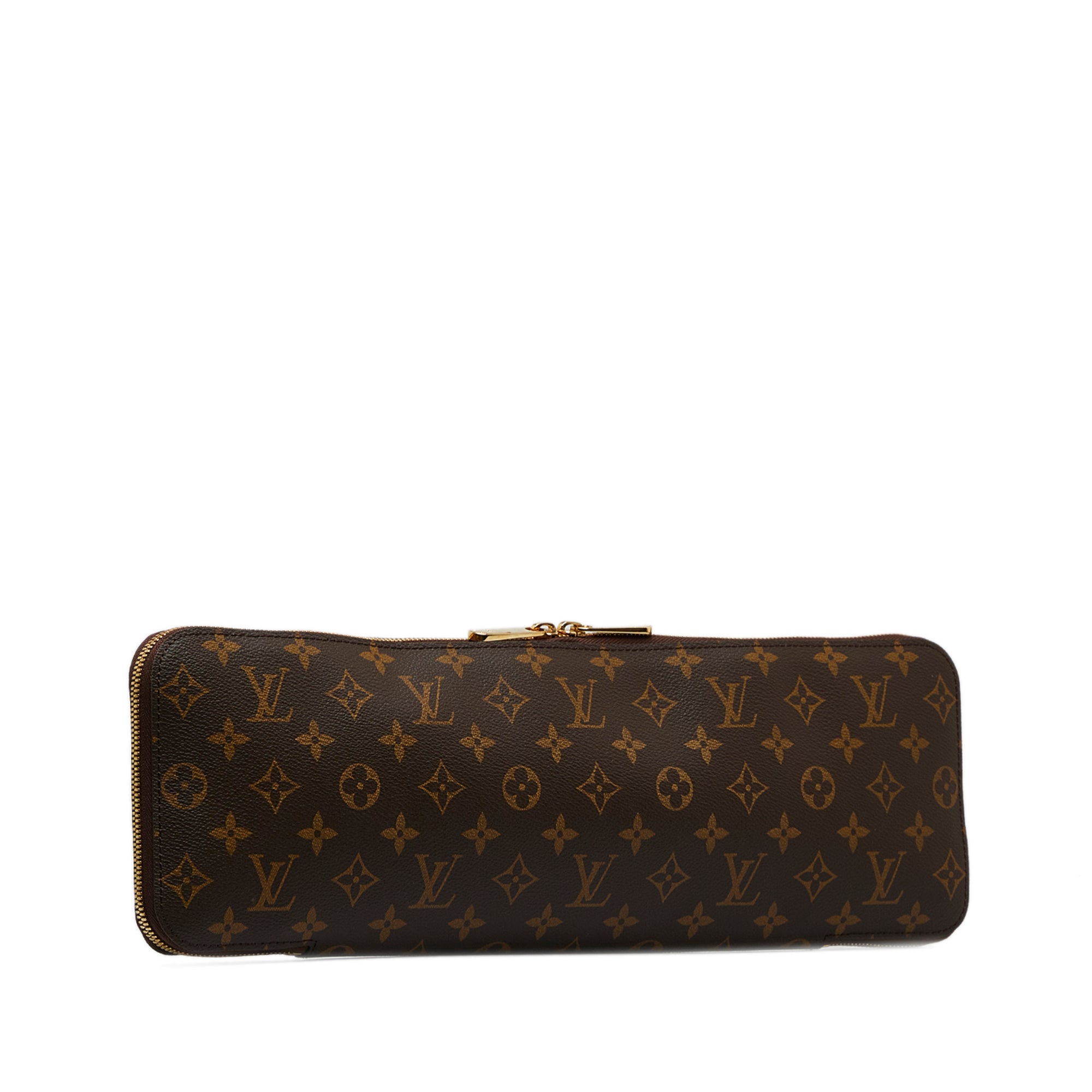 Brown Louis Vuitton Monogram Etui 5 Cravat Tie Case Pouch – Designer Revival