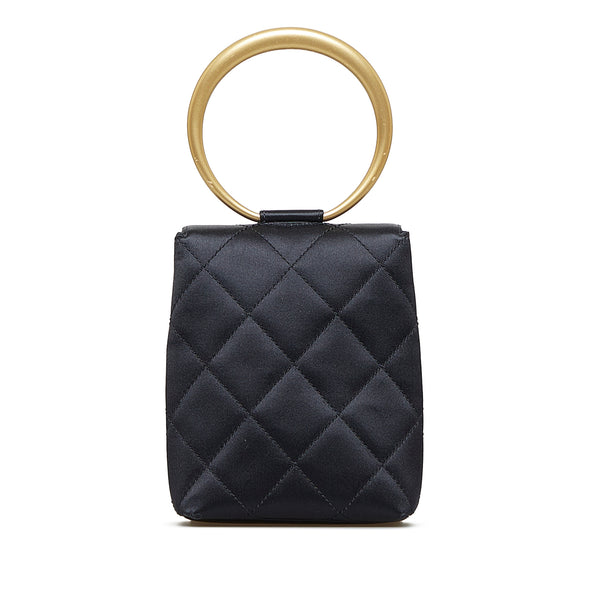 Black Chanel Small Fringe Shopping Bag