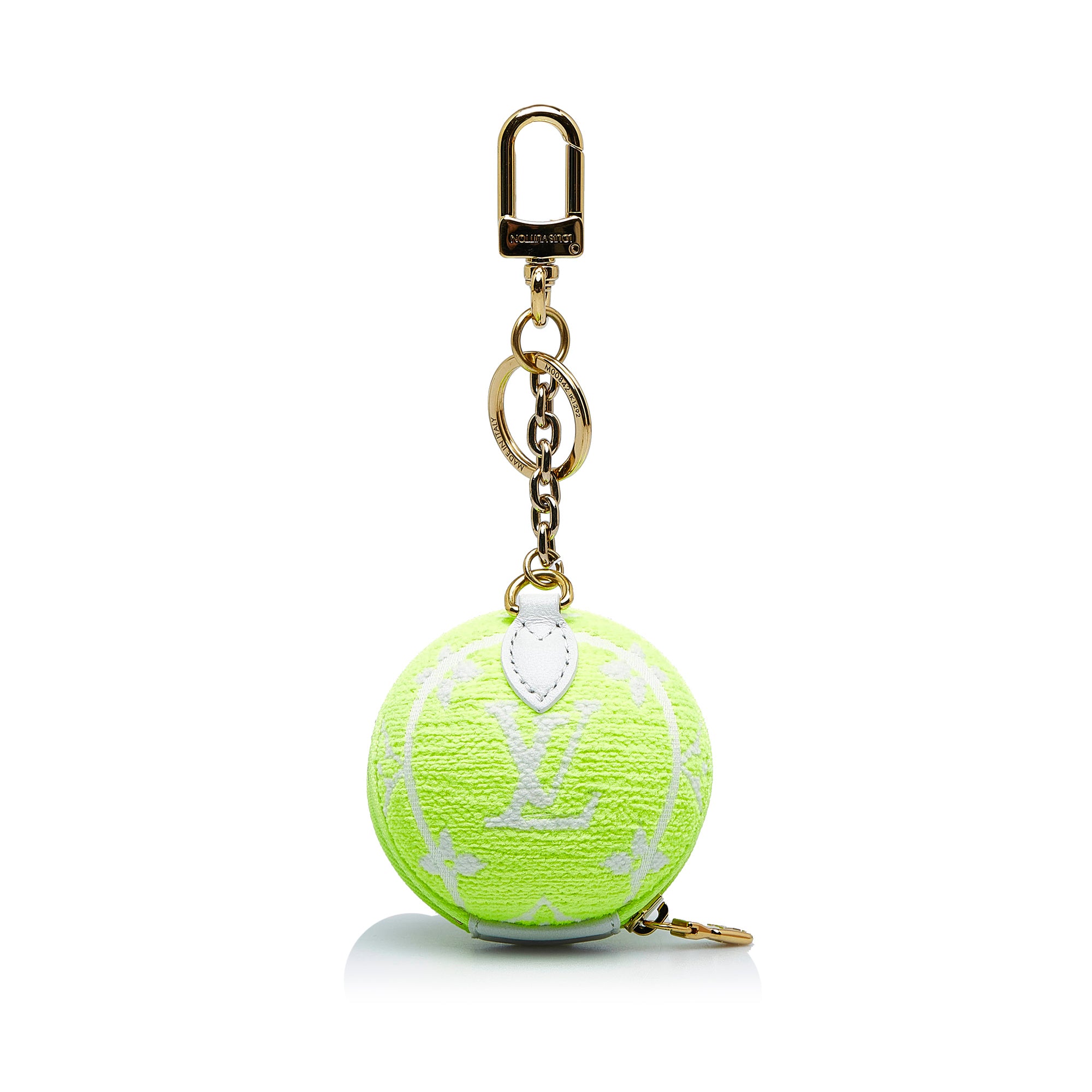 Green Louis Vuitton Monogram Tennis Ball Bag Charm Coin Pouch – Designer  Revival