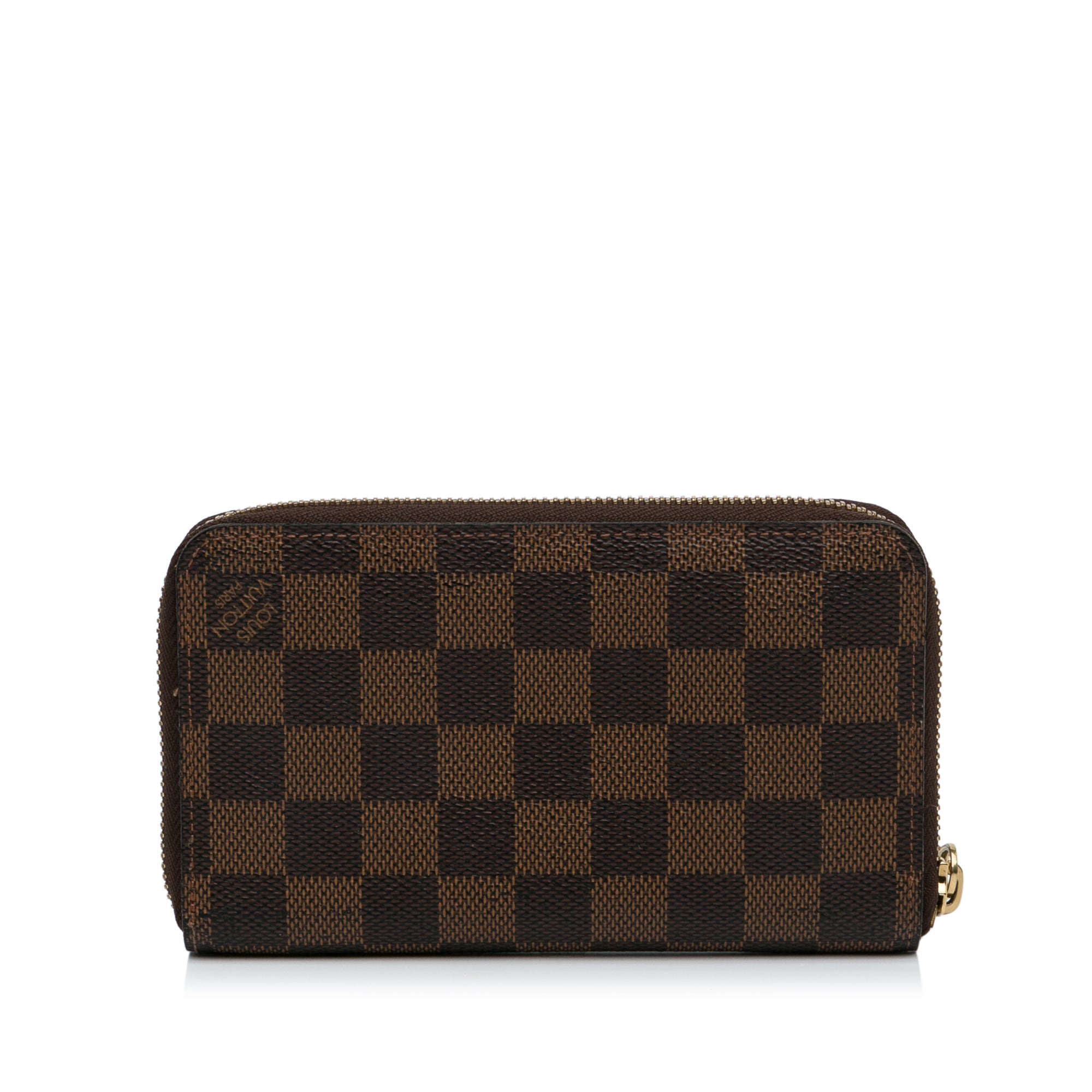 Brown Louis Vuitton Damier Ebene Zippy Compact Wallet – Designer Revival