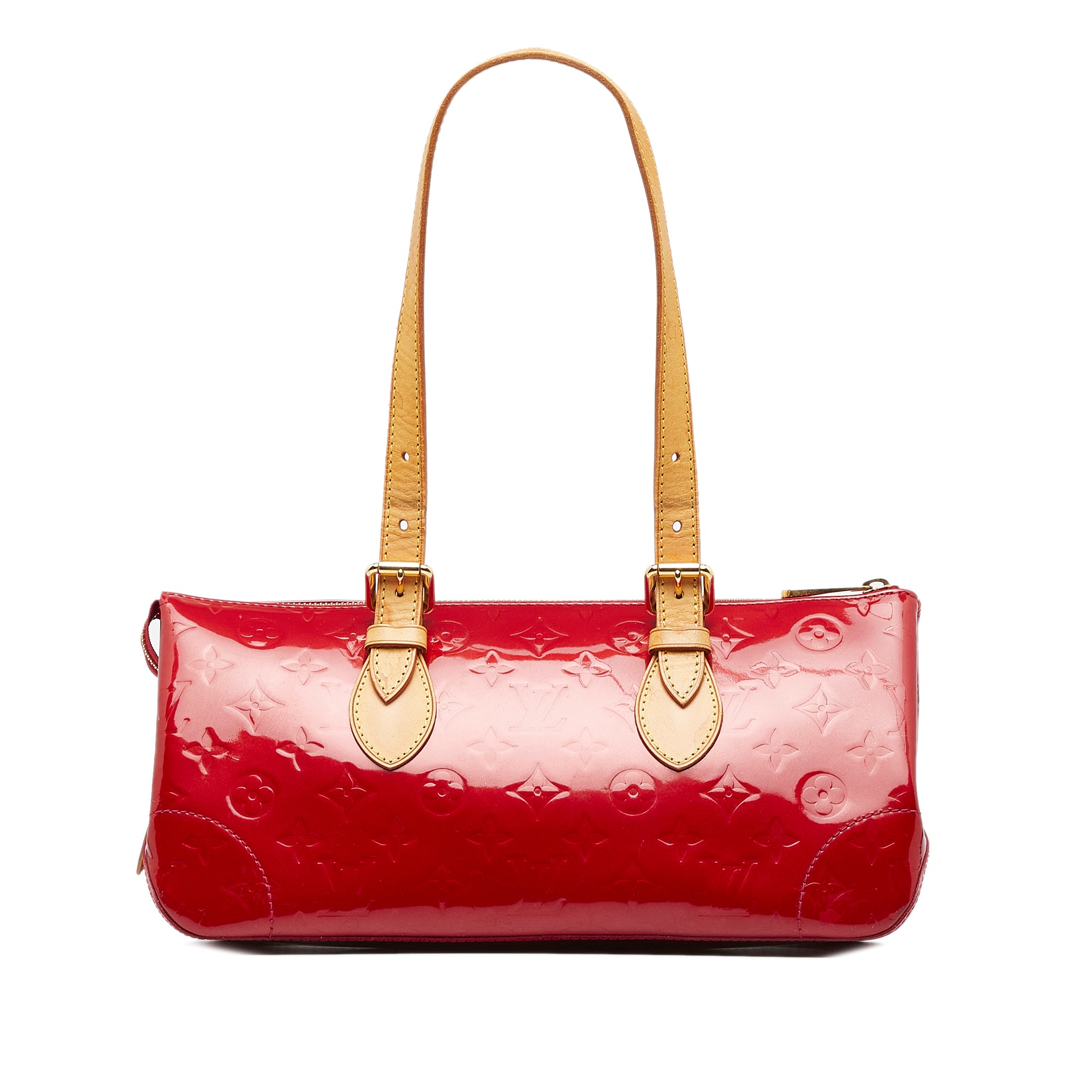 Louis Vuitton Monogram Vernis Rosewood Avenue M93510 Red Leather
