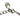 Silver Dior Logo Rhinestone Bracelet