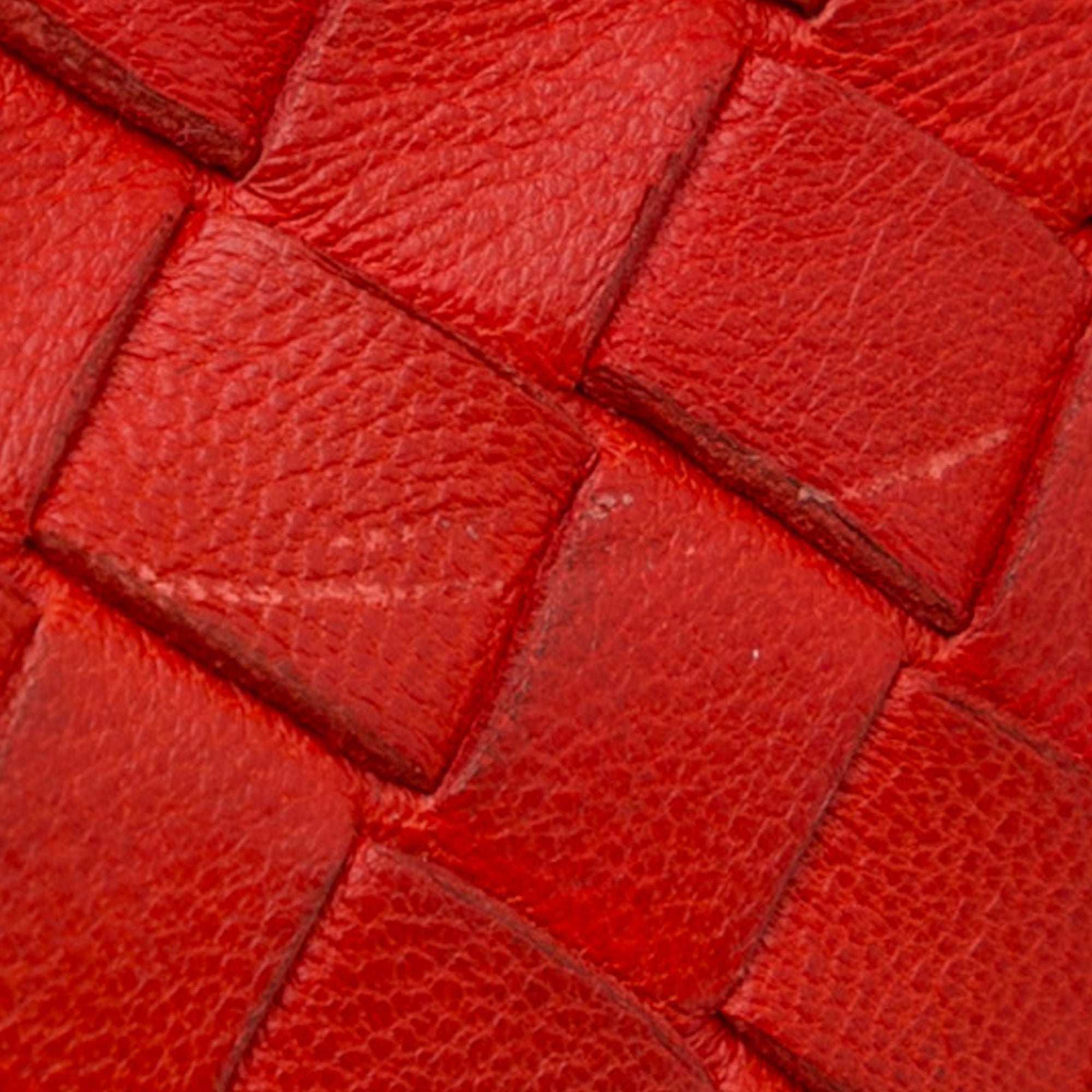 Red Bottega Veneta Intrecciato Nodini Crossbody Bag – Designer Revival