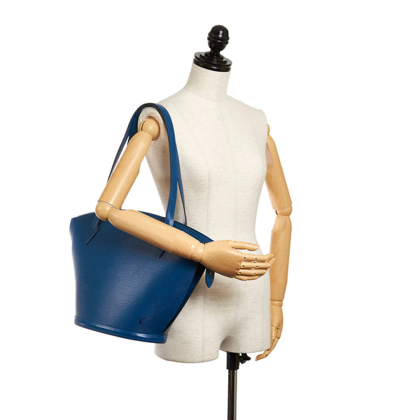 Blue Louis Vuitton Epi Saint Jacques Short Strap GM Bag, GottliebpaludanShops Revival
