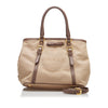 Brown Prada Canapa Logo Satchel