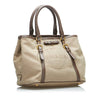 Brown Prada Canapa Logo Satchel