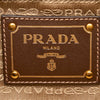 Brown Prada Canapa Logo Satchel