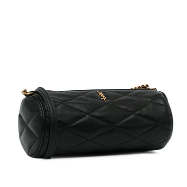 Black Saint Laurent Mini Sade Tube Bag - Designer Revival