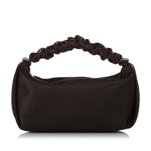Black Alexander Wang Scrunchie Satin Mini Handbag Bag