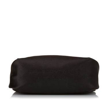 Black Alexander Wang Scrunchie Satin Mini Handbag - Designer Revival