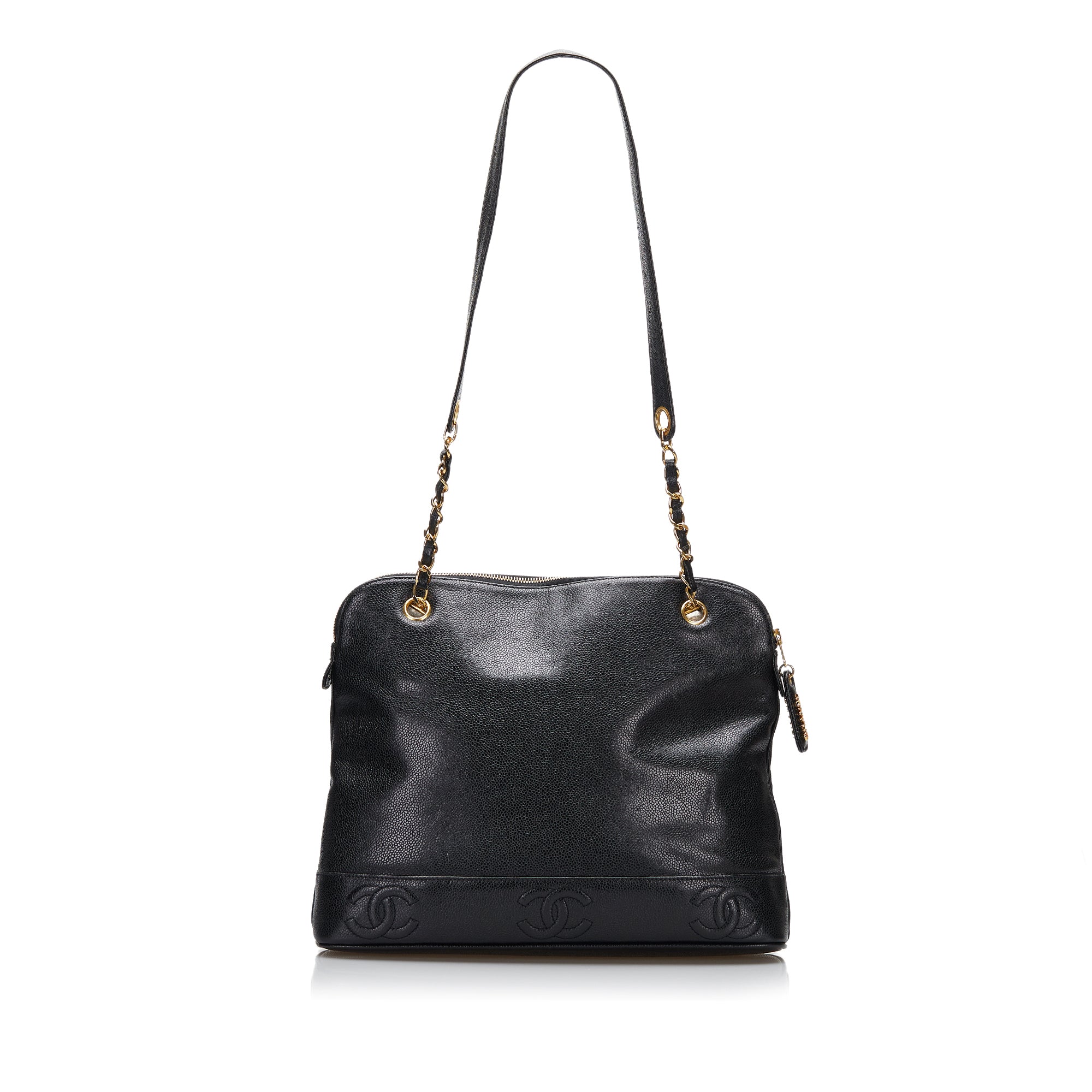 Black Chanel Triple Coco Caviar Shoulder Bag – Designer Revival