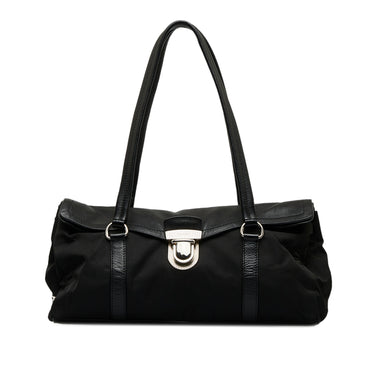 Black Prada Tessuto Easy Shoulder Bag