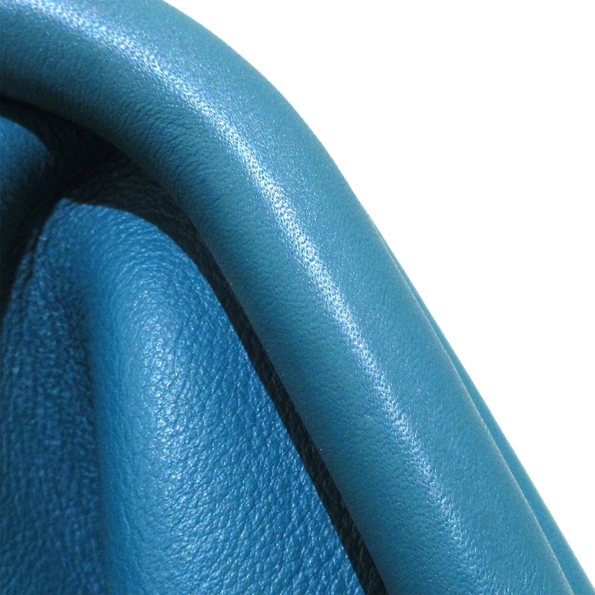 Blue Bottega Veneta Point Leather Satchel