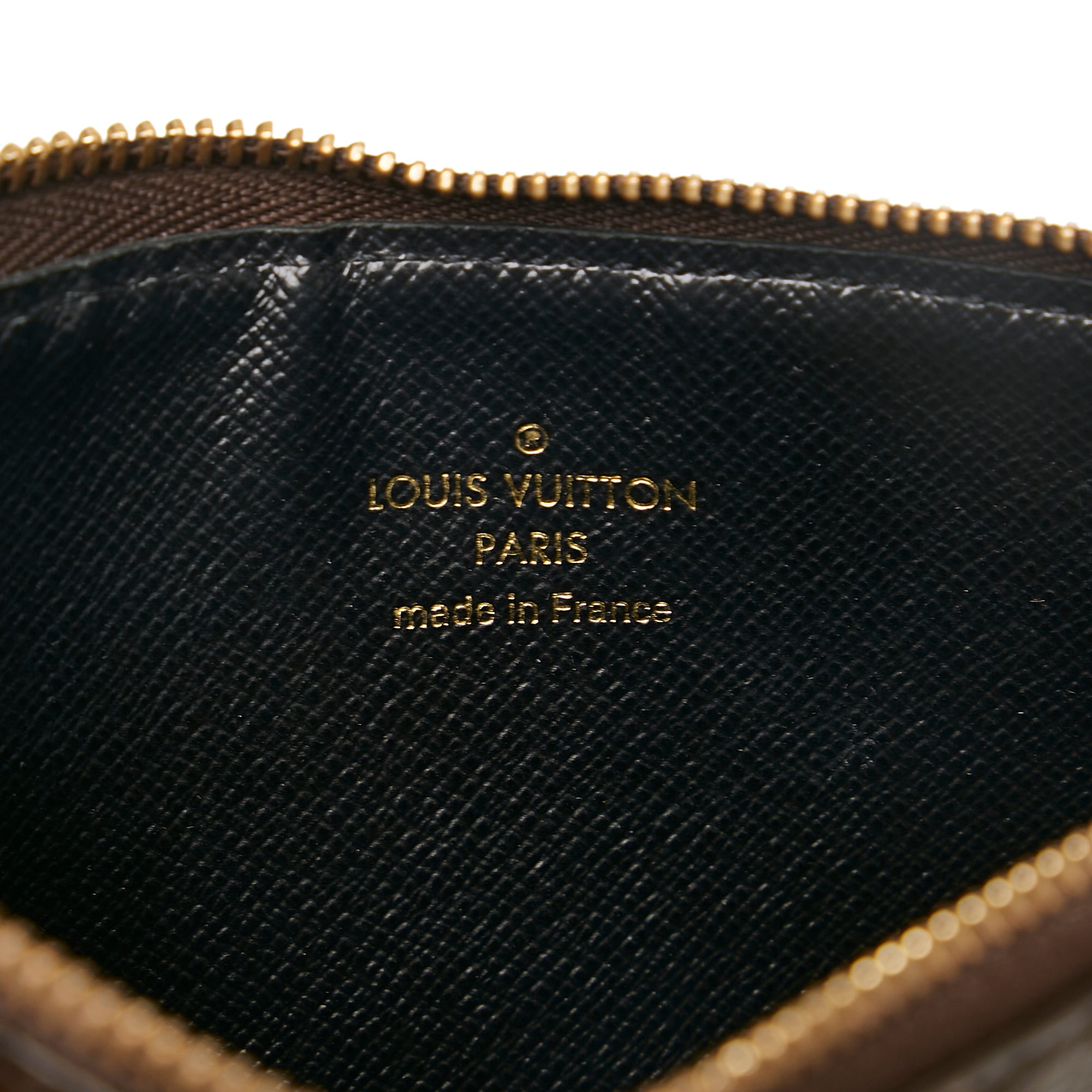 LOUIS VUITTON Pochette Cles Key Pouch Monogram Eclipse Reverse Purse Card  Wallet