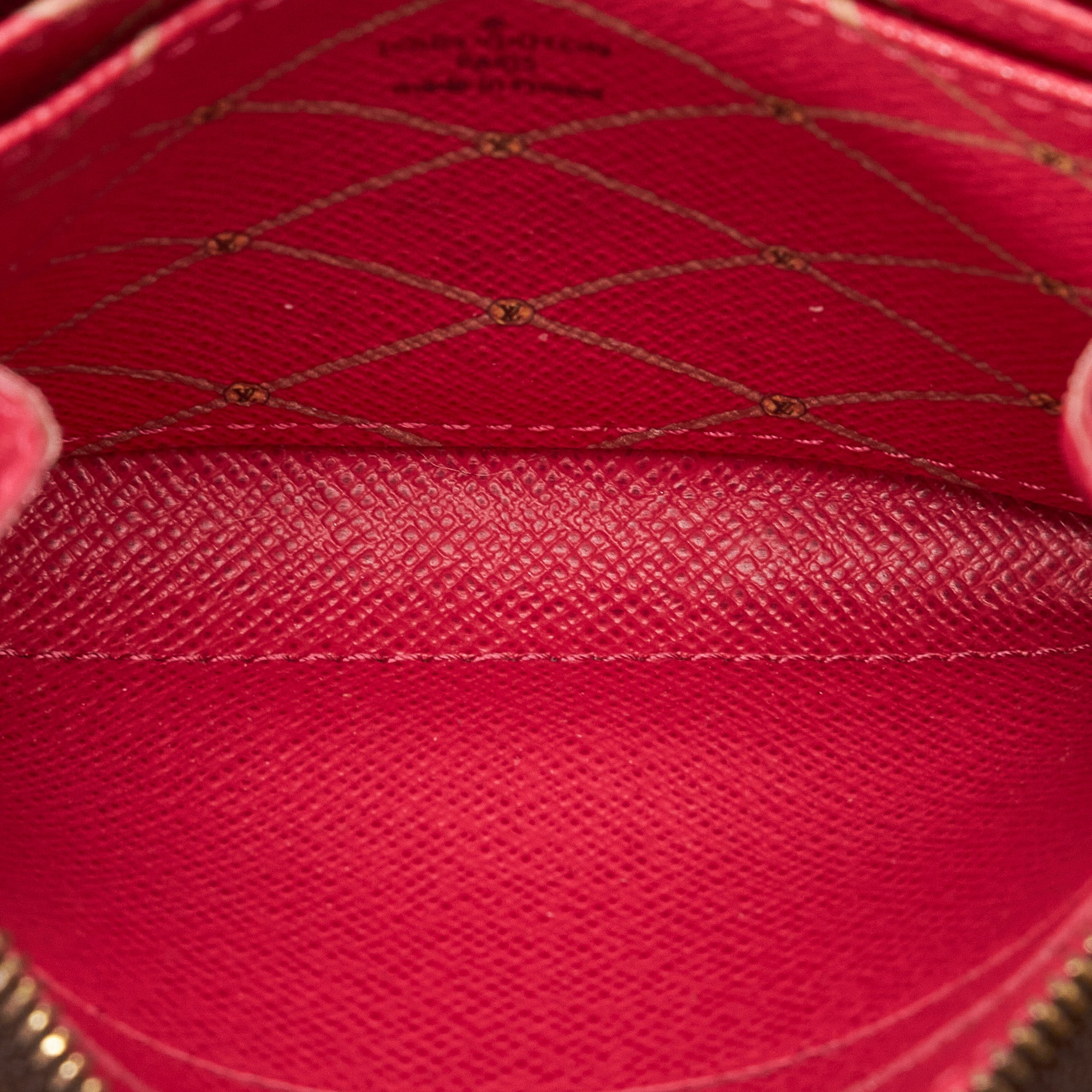 Louis Vuitton Pattern Print, Red Monogram Vernis Pochette Felicie