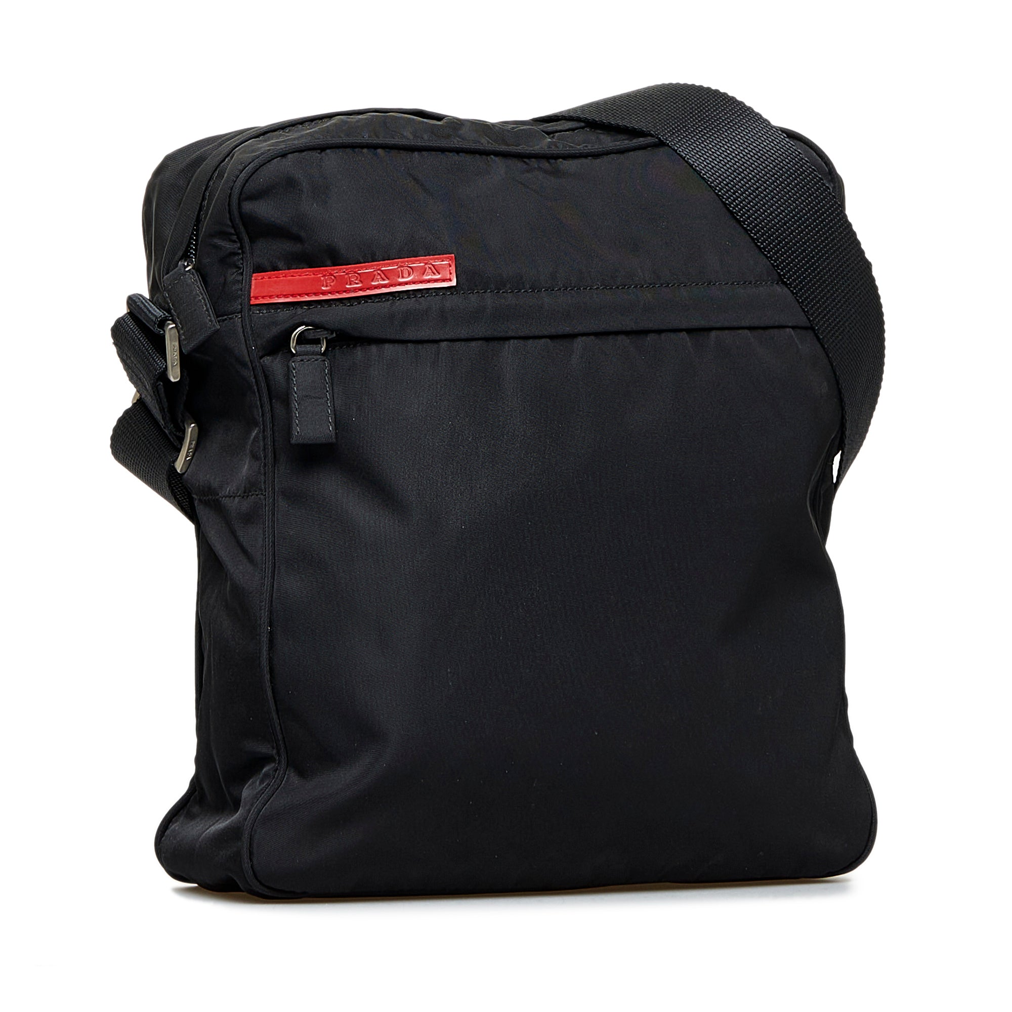 Black Prada Tessuto Sports Crossbody Bag