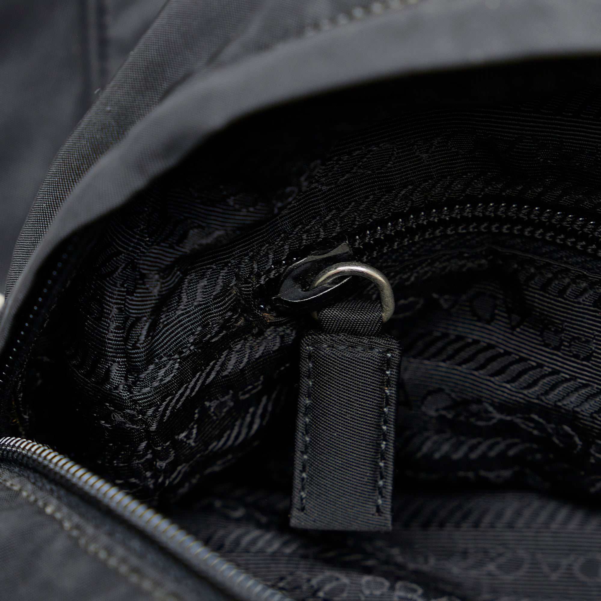 Prada Tessuto Saffiano-Trimmed Bandoliera - Black Crossbody Bags, Handbags  - PRA827826