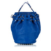 Blue Alexander Wang Diego Leather Bucket Bag