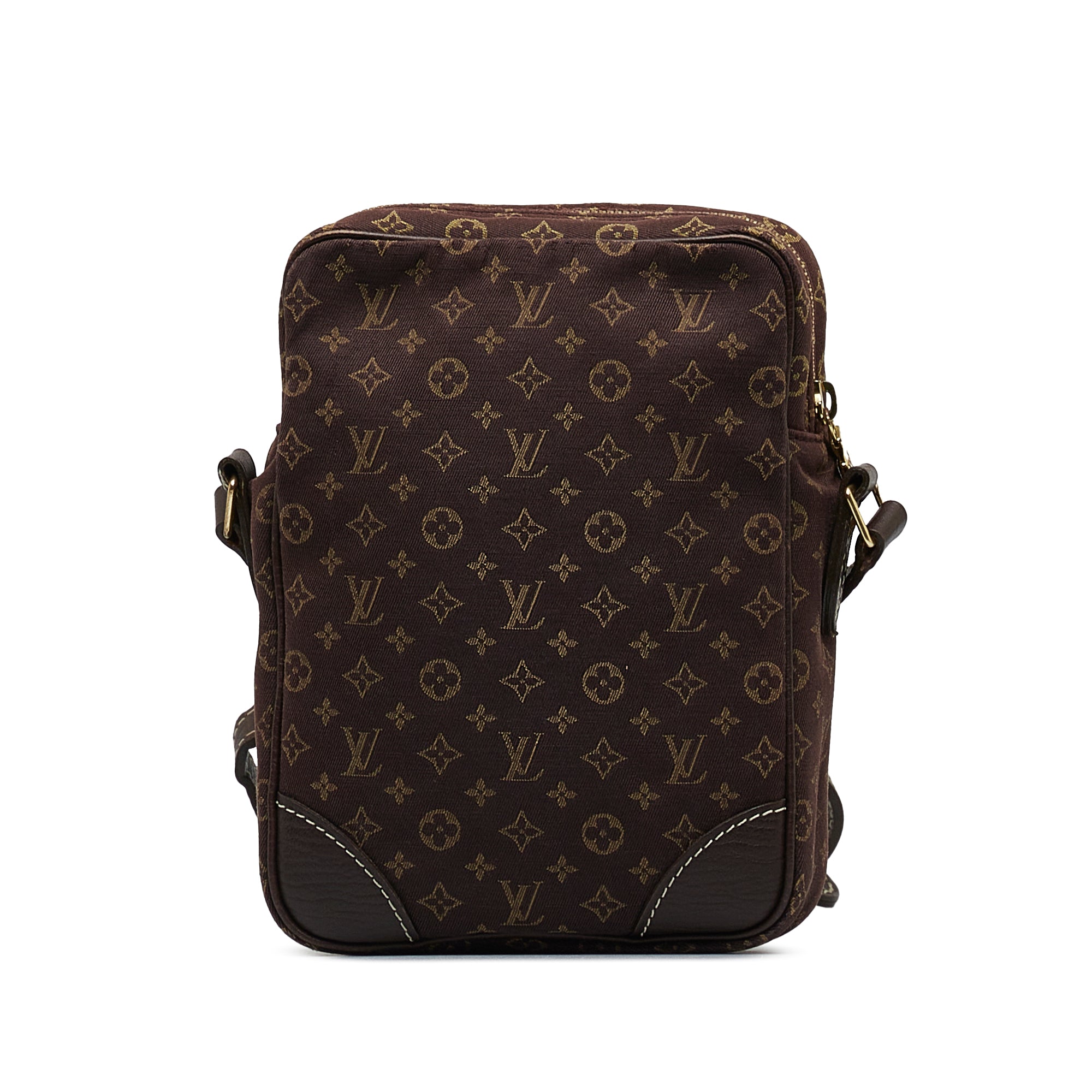Brown Louis Vuitton Monogram Mini Lin Danube Crossbody Bag