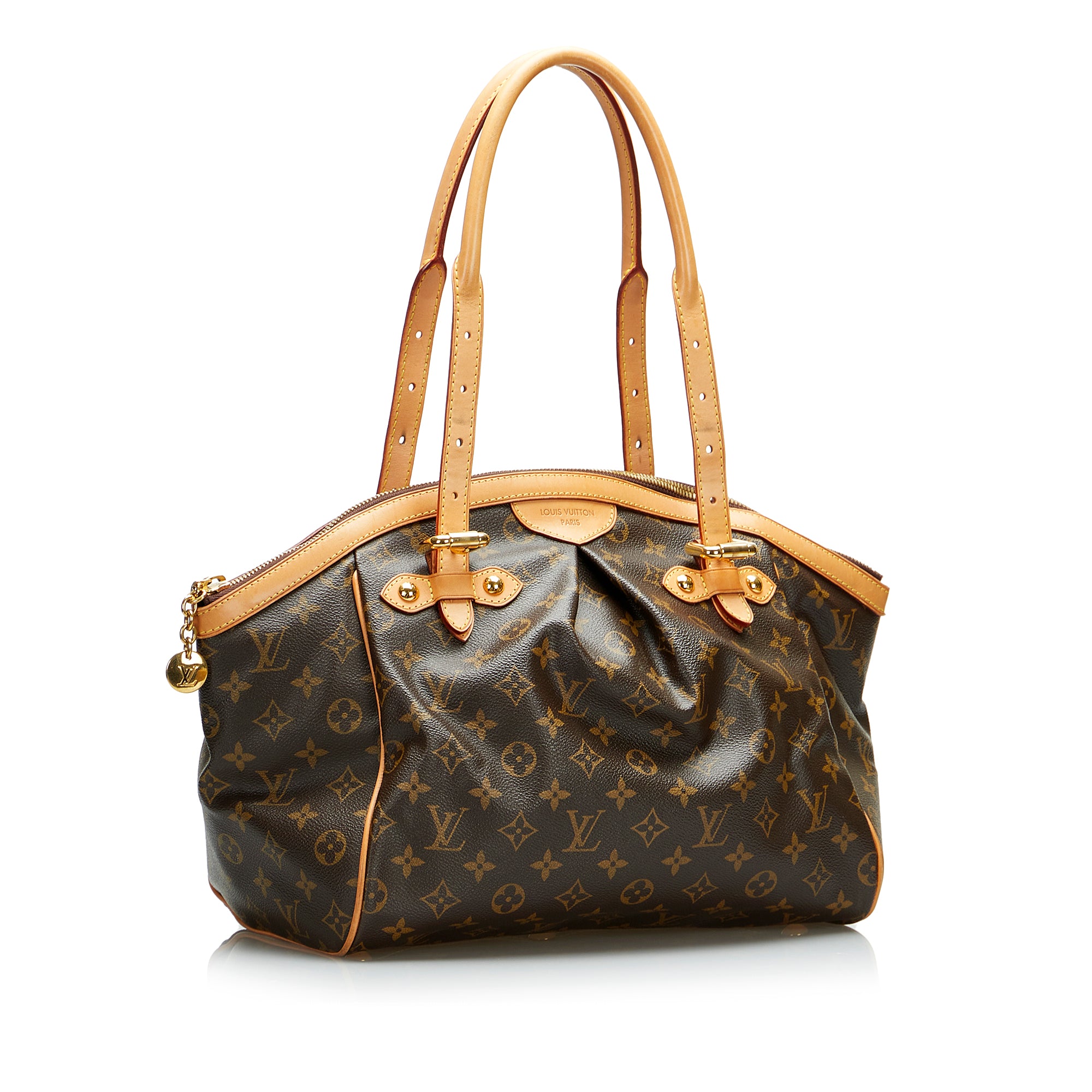 Authenticated Used Louis Vuitton Handbag Tivoli GM Brown Monogram
