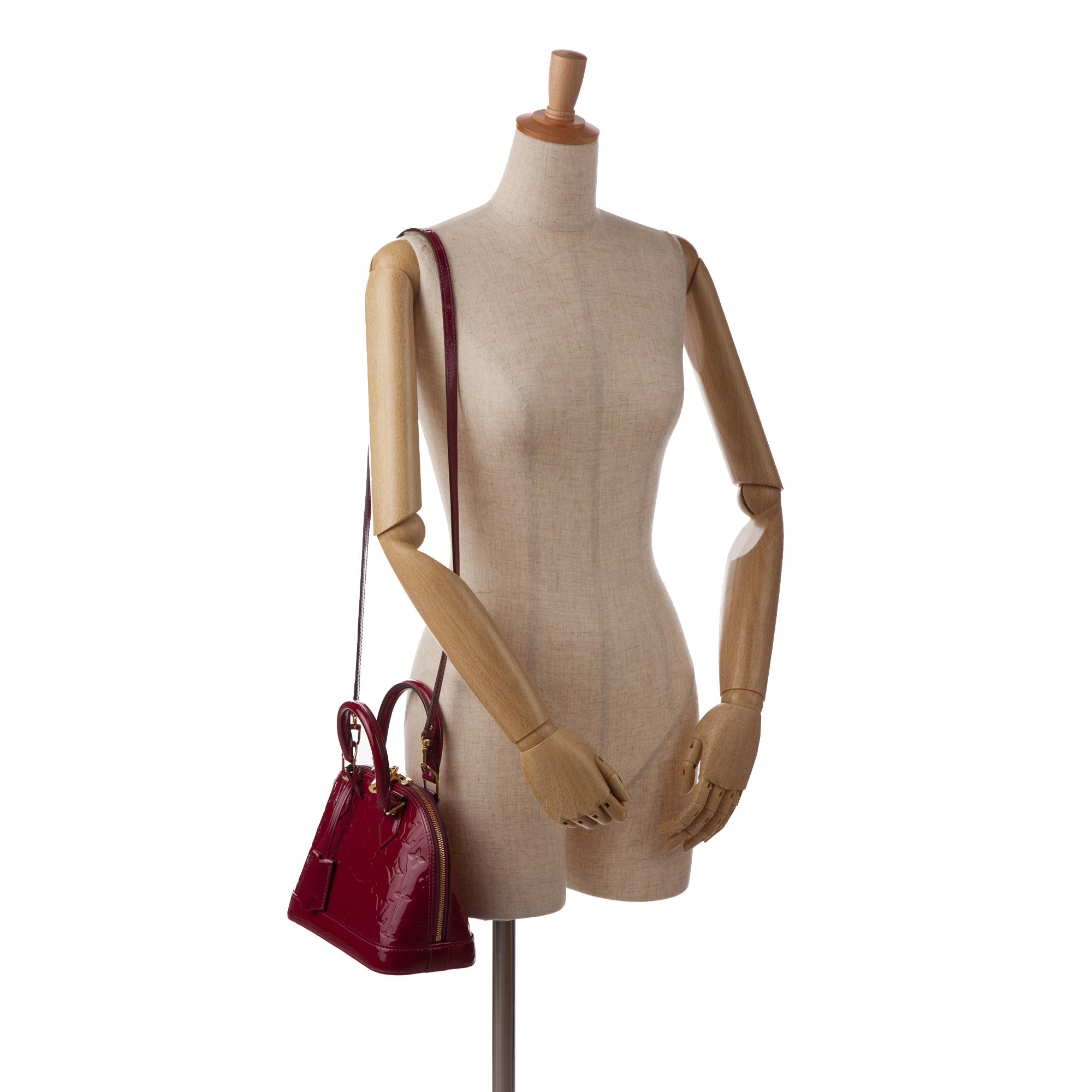 Louis Vuitton Monogram Vernis Alma BB - Burgundy Handle Bags, Handbags -  LOU792346