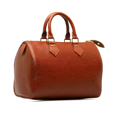Brown Louis Vuitton Epi Speedy 25 Boston Bag - Designer Revival