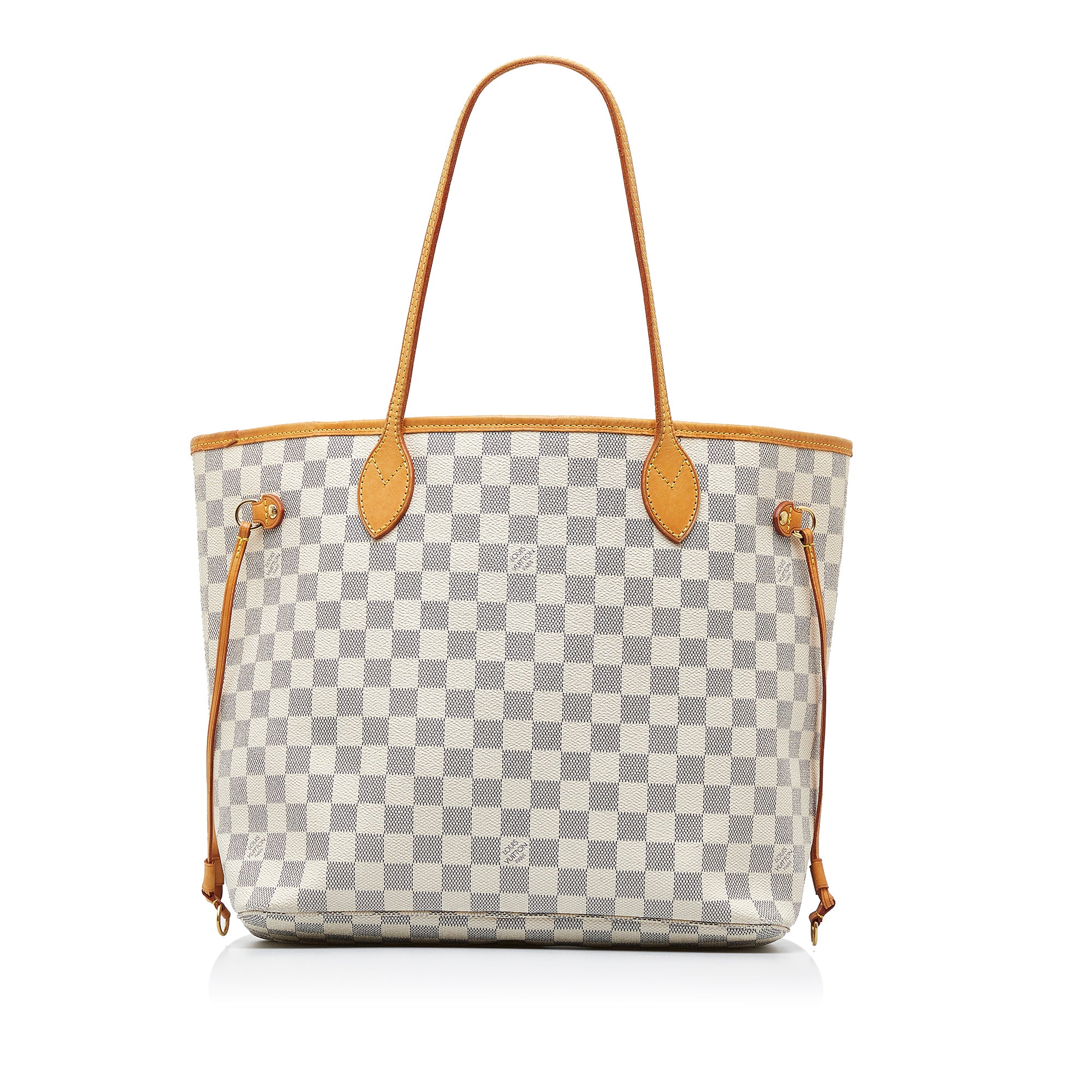 Louis Vuitton Damier Azur Neverfull Tote Shoulder Bag