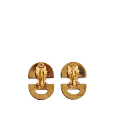 Gold Celine Gold-Tone Clip On Earrings