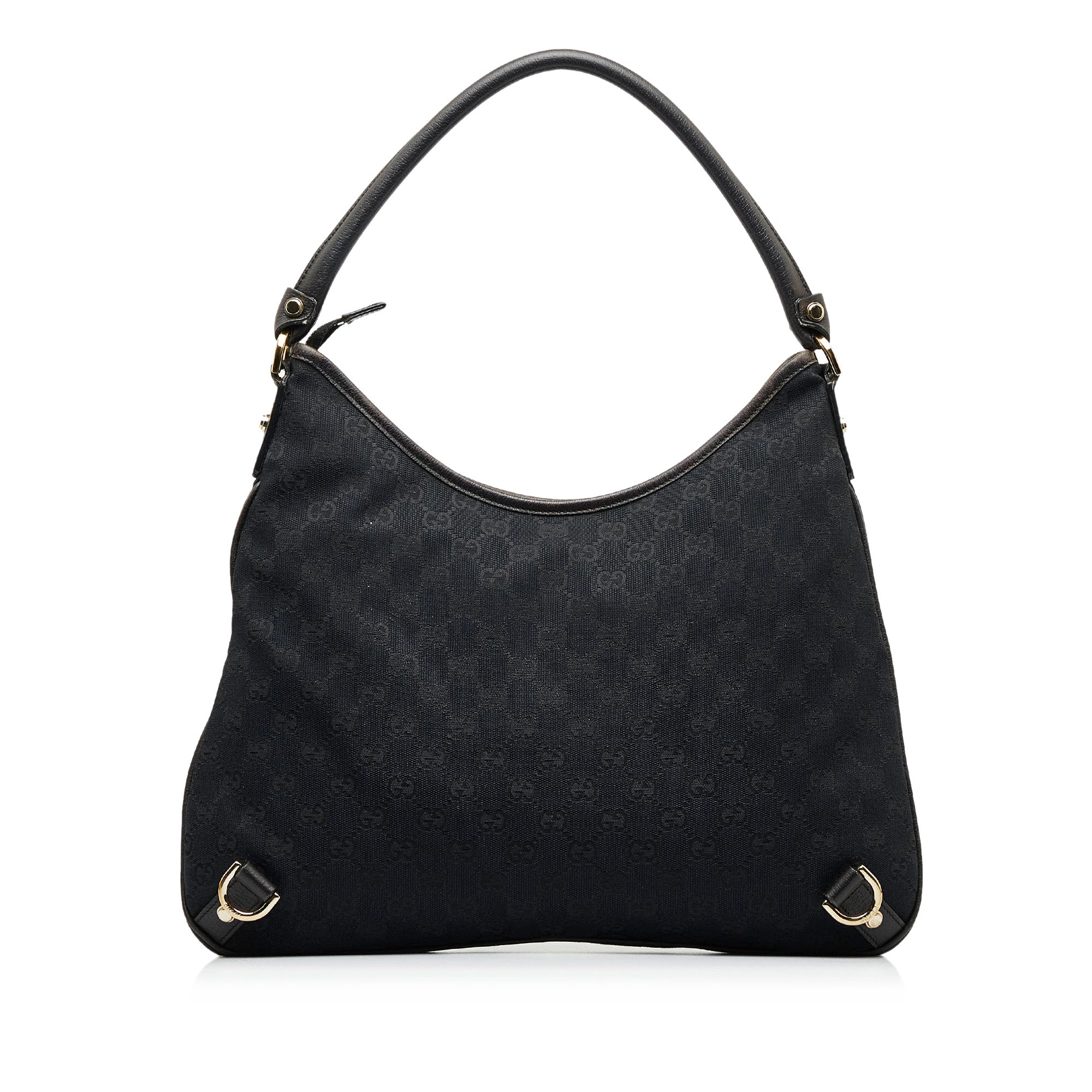 Gucci Abbey GG Canvas Shoulder Bag in Black | Lord & Taylor