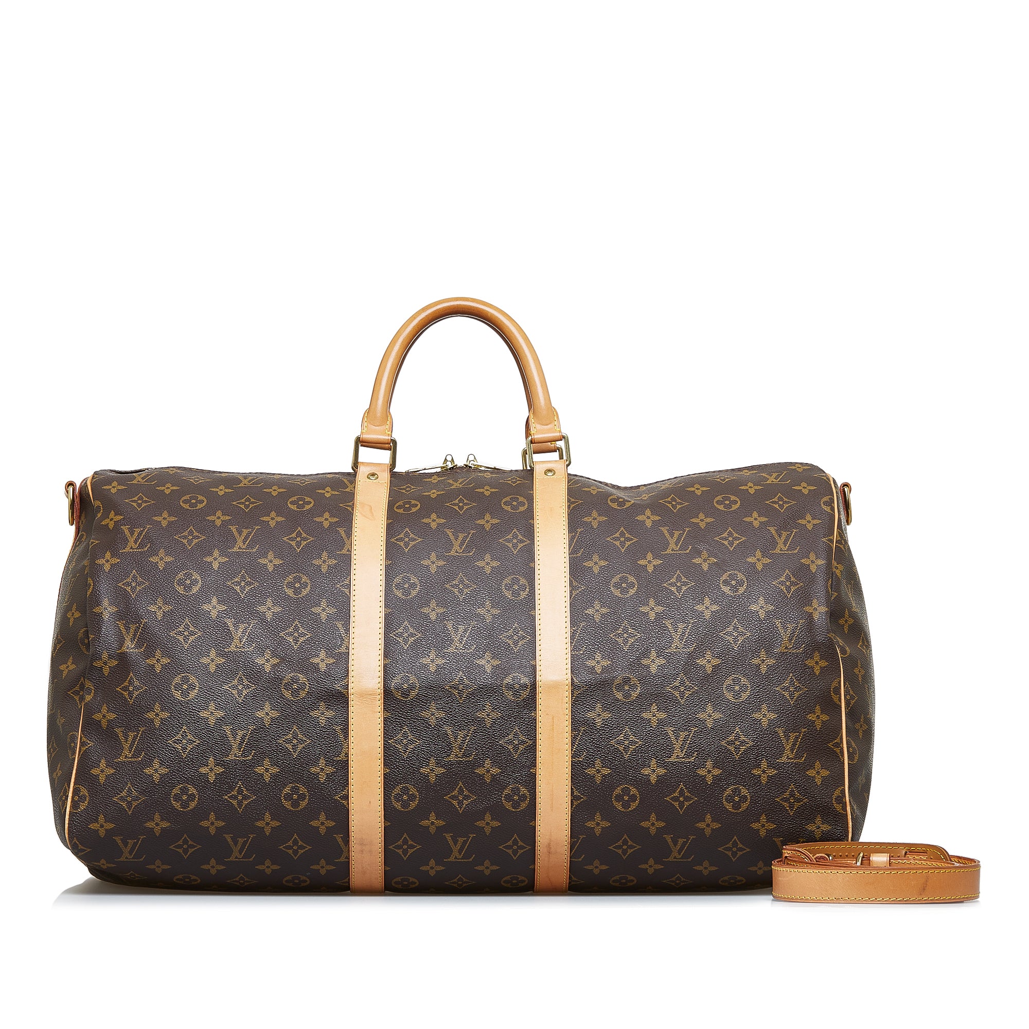 Louis Vuitton Monogram Keepall Bandouliere 55 - Brown Luggage and