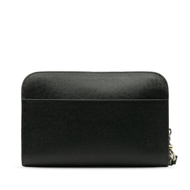 Black Louis Vuitton Taiga Baikal Clutch Bag - Designer Revival