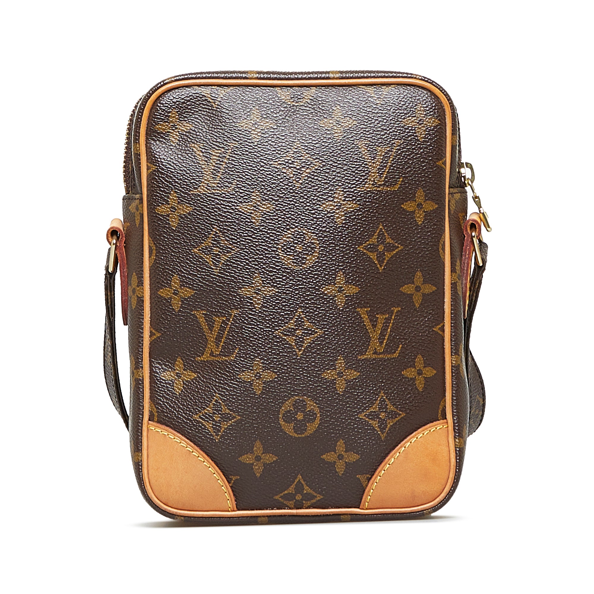 Shop Louis Vuitton MONOGRAM Monogram Leather Crossbody Bag Small