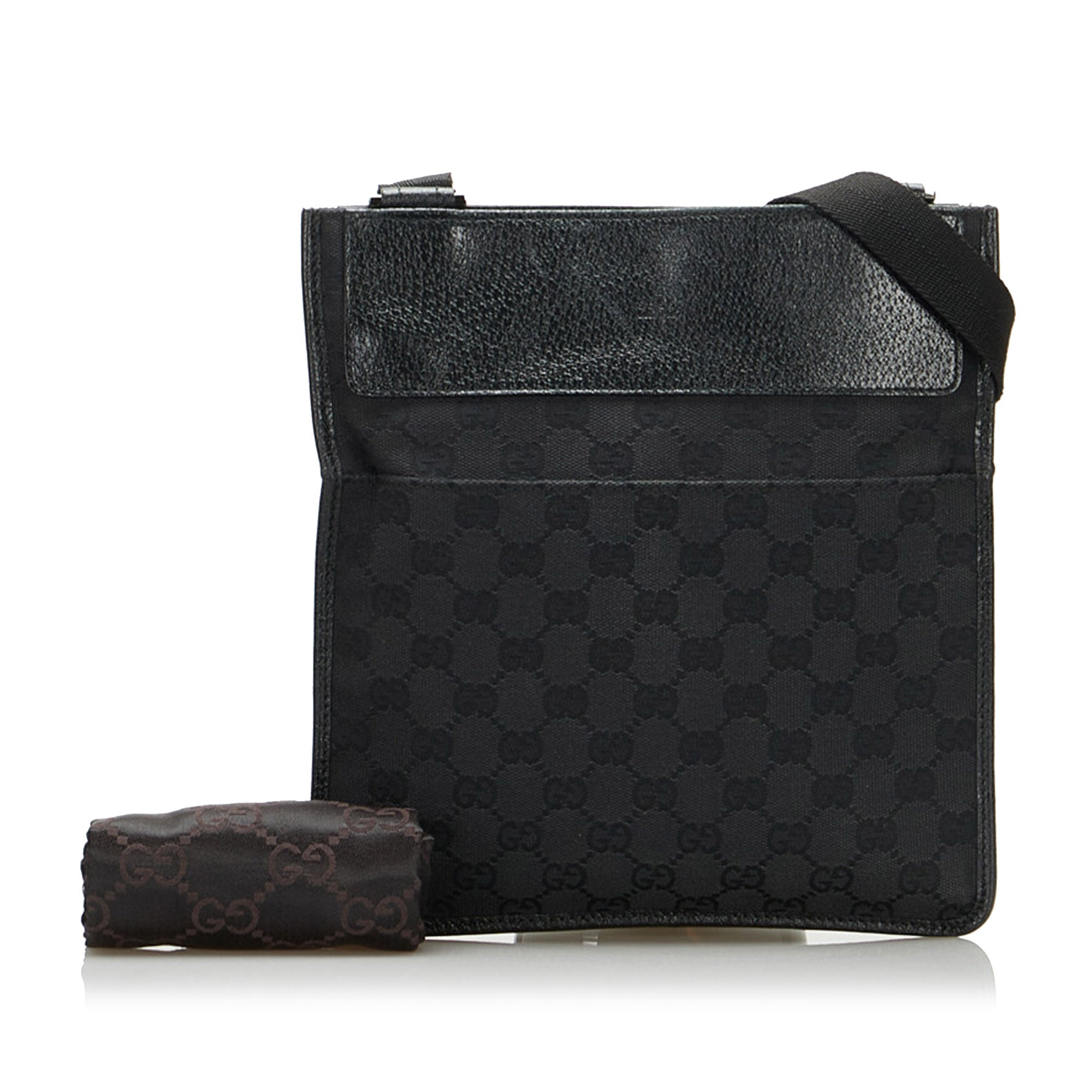 Black Gucci GG Canvas Jackie Crossbody Bag – Designer Revival