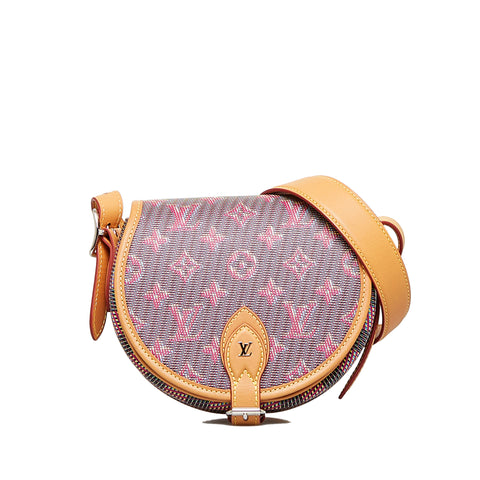 Red Louis Vuitton Monogram LV Pop Tambourin Crossbody Bag