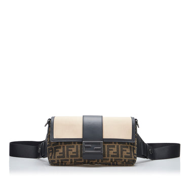 Brown Fendi Zucca Convertible Belt Bag - Designer Revival