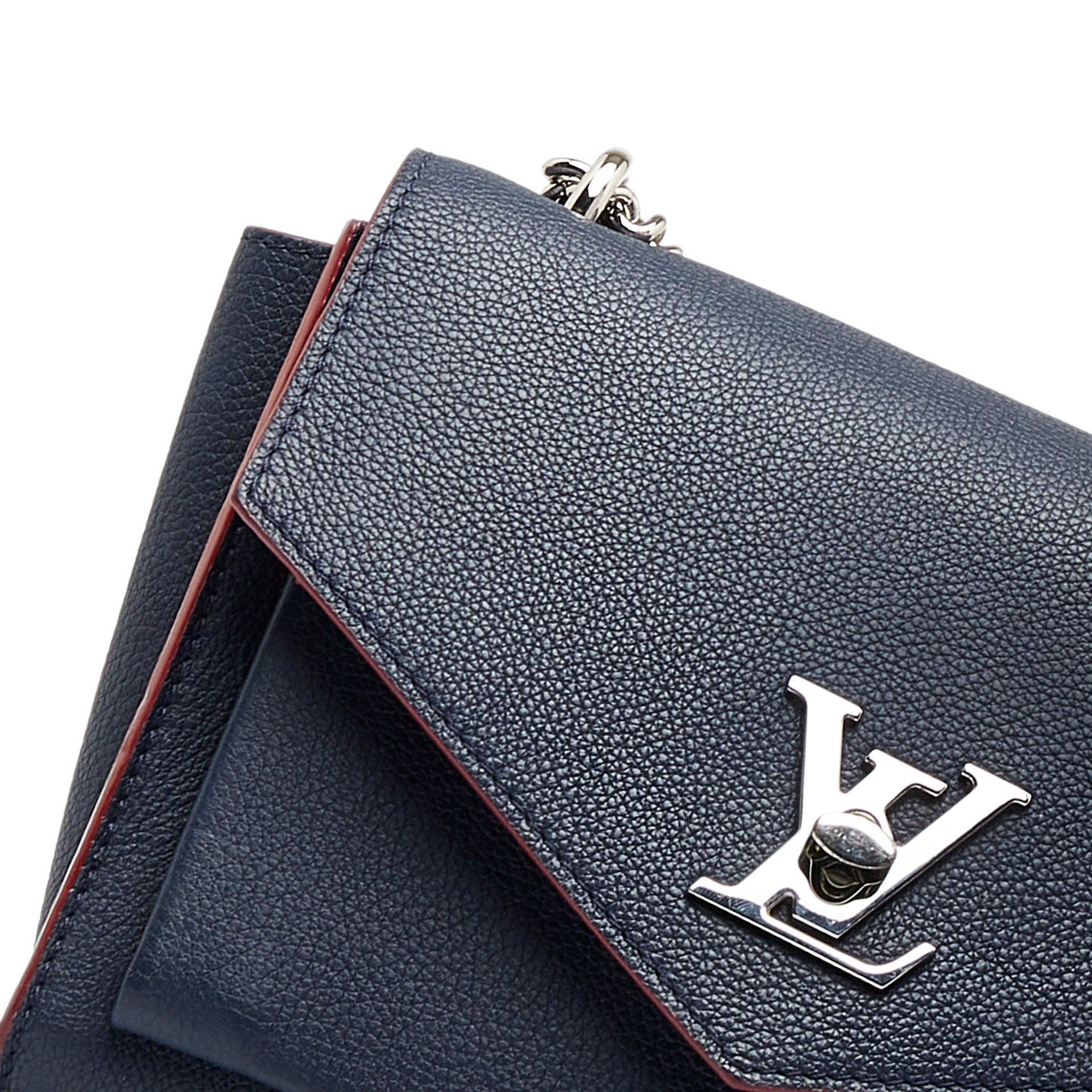 Mylockme leather handbag Louis Vuitton Blue in Leather - 36960059