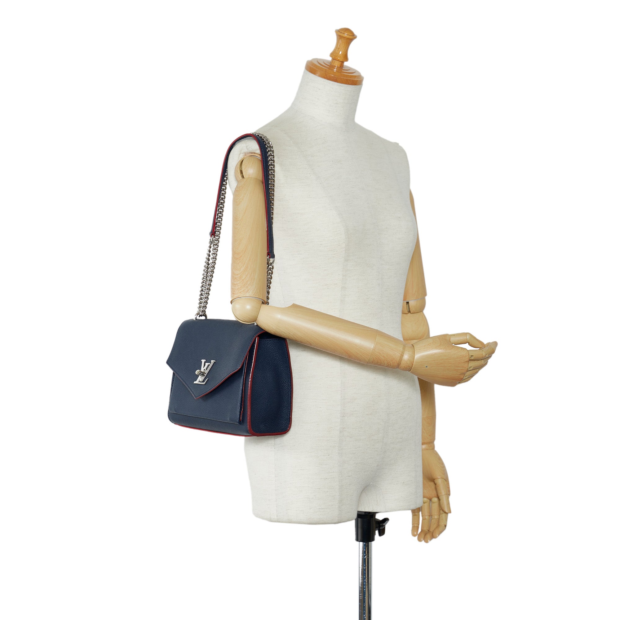 Mylockme leather crossbody bag Louis Vuitton Navy in Leather - 21265251