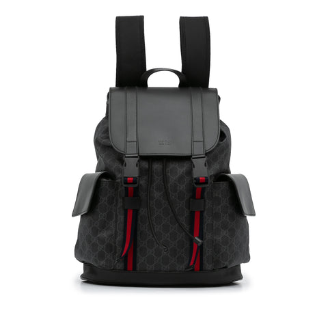 Black Gucci GG Supreme Backpack