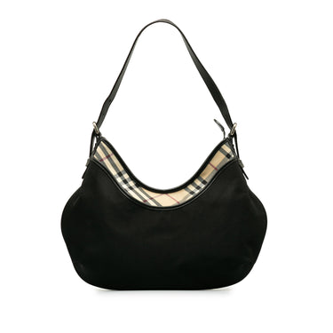 Black Burberry Nova Check Shoulder Bag - Designer Revival