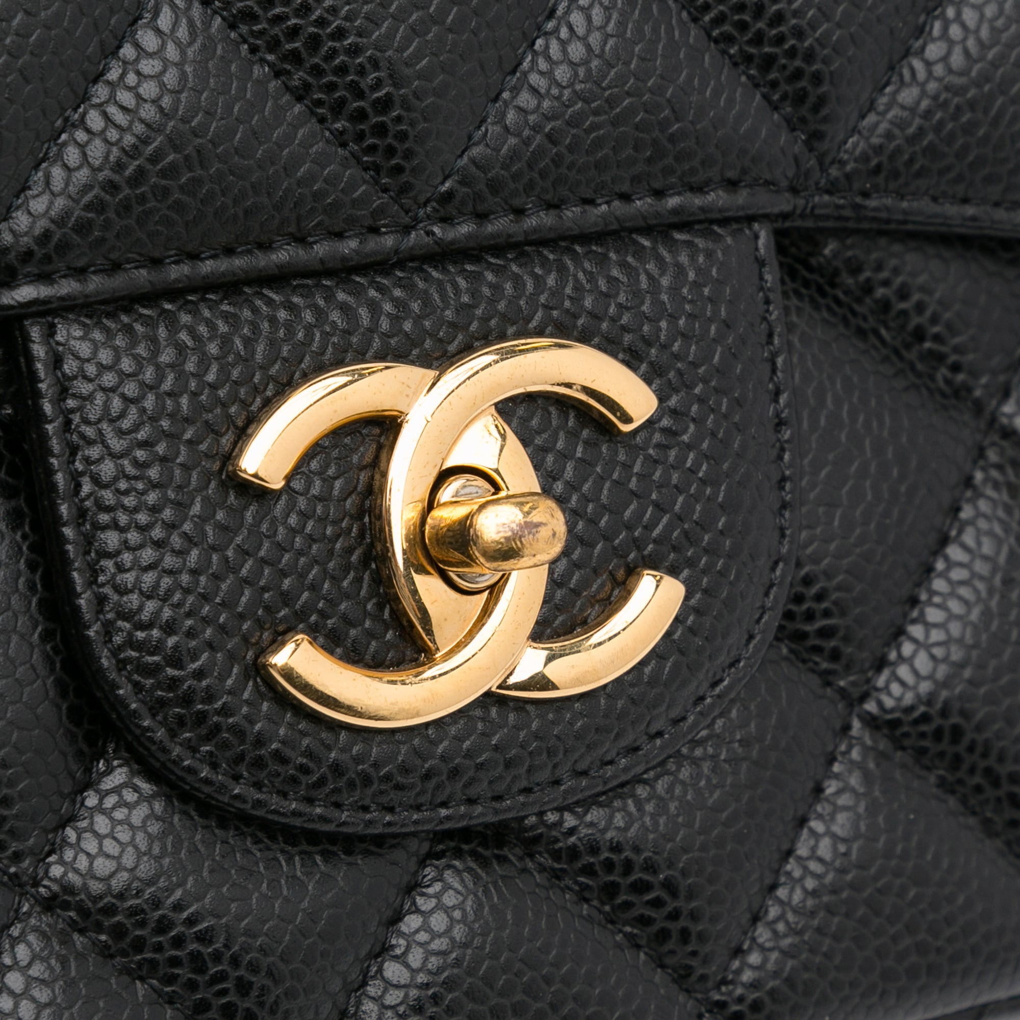 RvceShops Revival, Black Chanel Jumbo Classic Lambskin Maxi Single Flap  Shoulder Bag