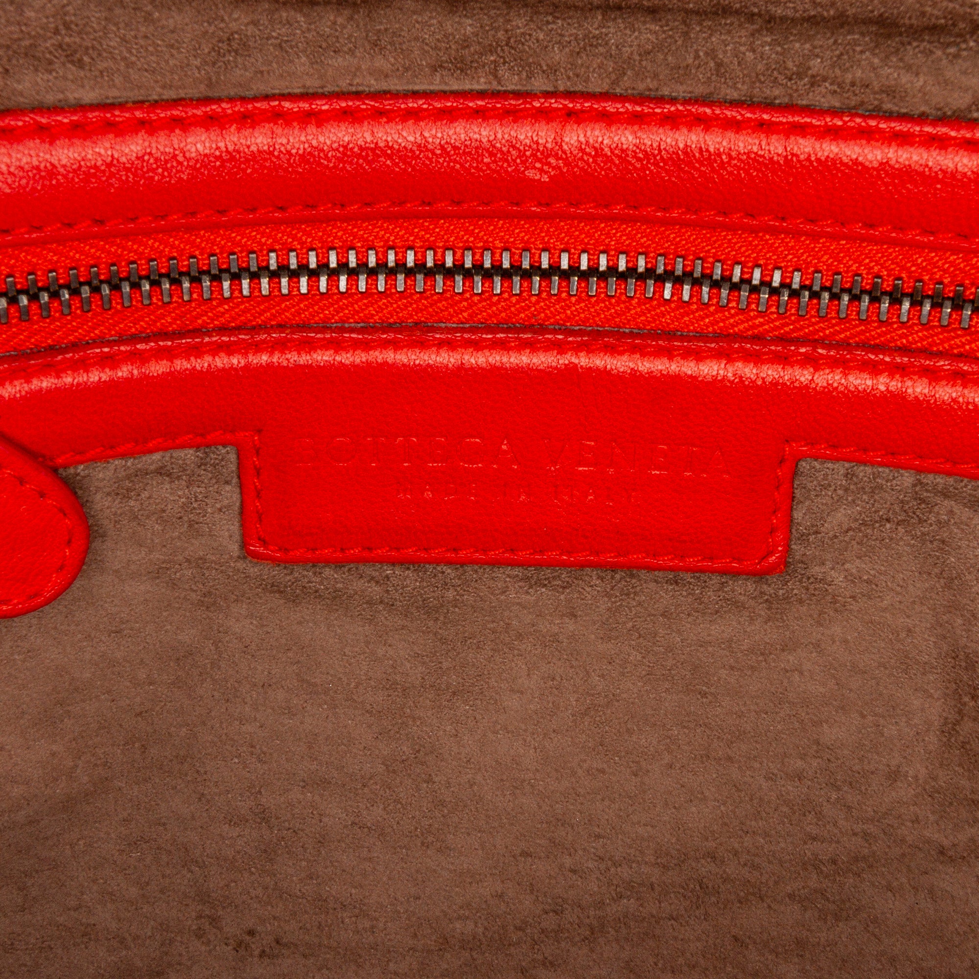 Red Bottega Veneta Intrecciato Nodini Crossbody Bag