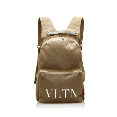 Green Valentino VLTN  Canvas Backpack - Designer Revival