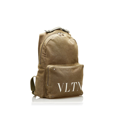 Green Valentino VLTN  Canvas Backpack - Designer Revival