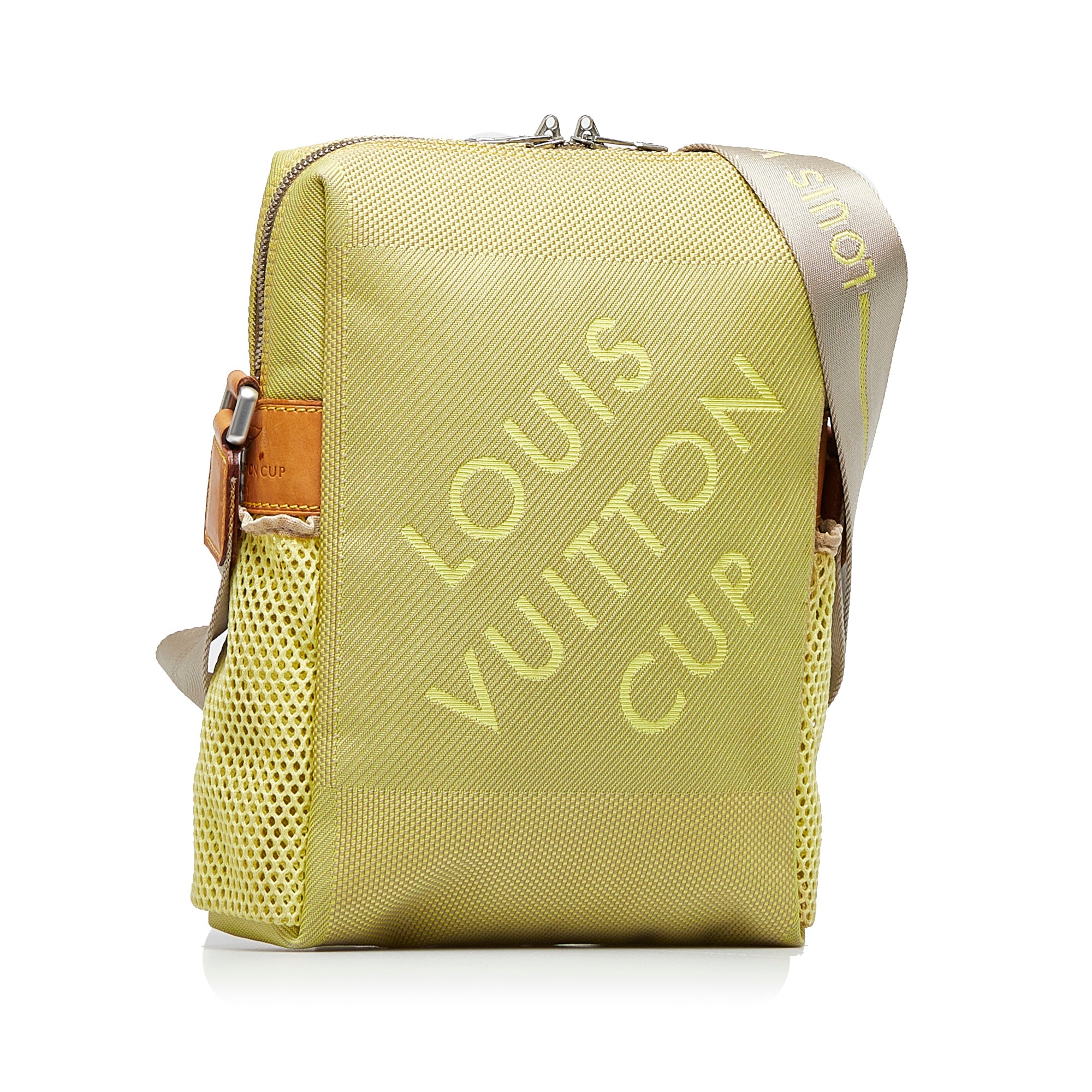 Green Louis Vuitton Damier Geant LV Cup Weatherly Crossbody Bag