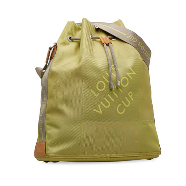 Green Louis Vuitton Damier Geant LV Cup Volunteer Bucket Bag - Designer Revival