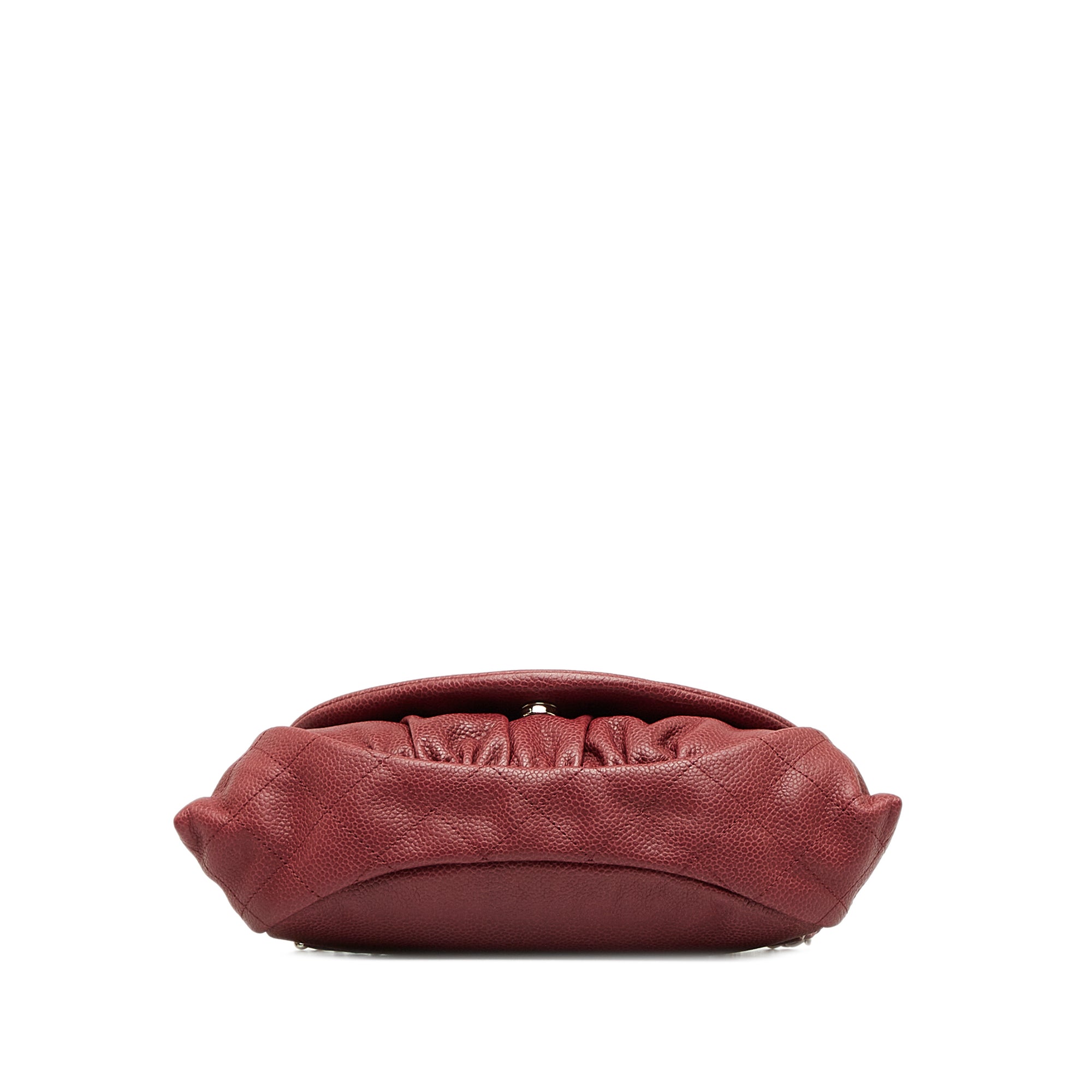 100% Chanel Black caviar bowler handbag .