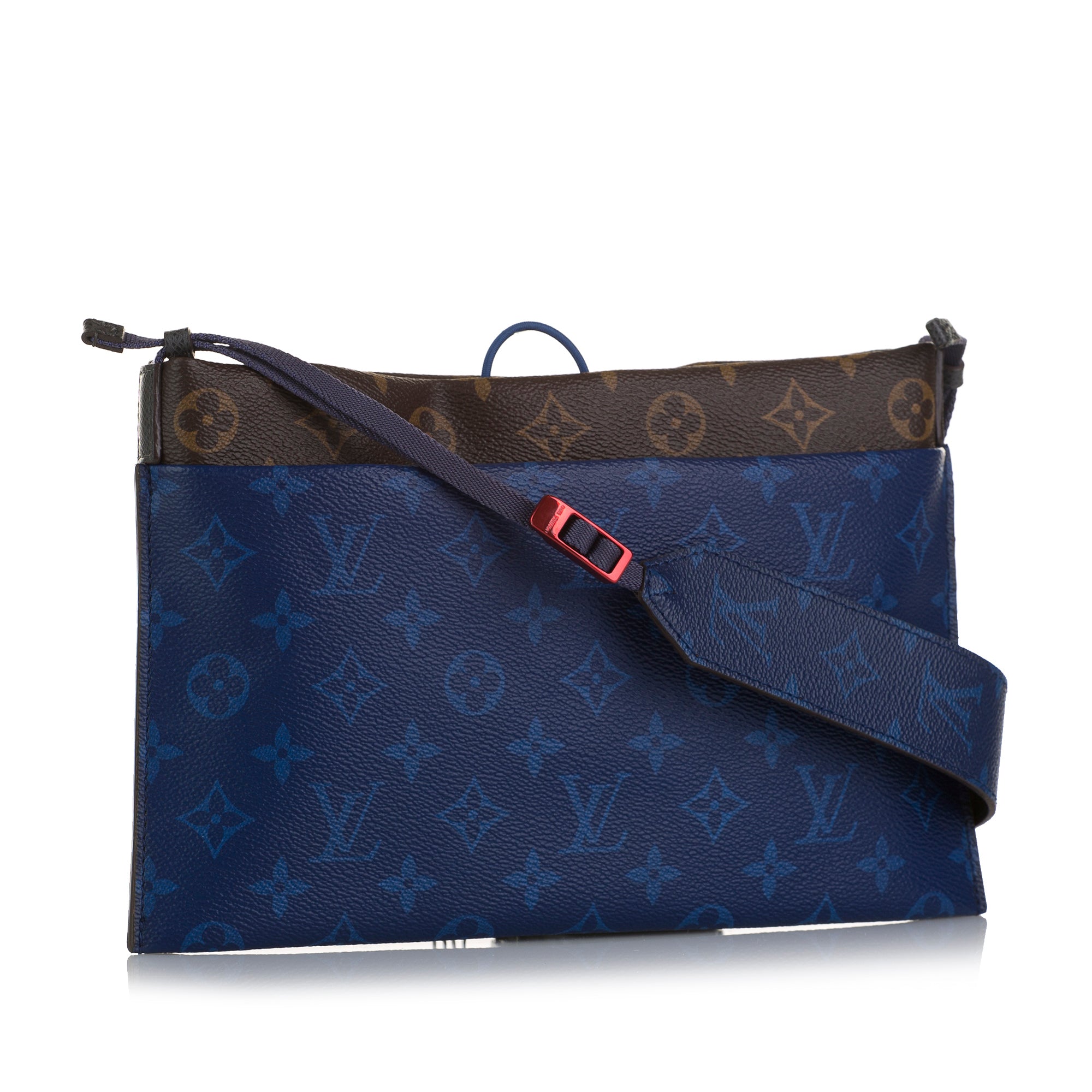 Louis Vuitton Micro Vanity Blue in Monoglam Coated Canvas with