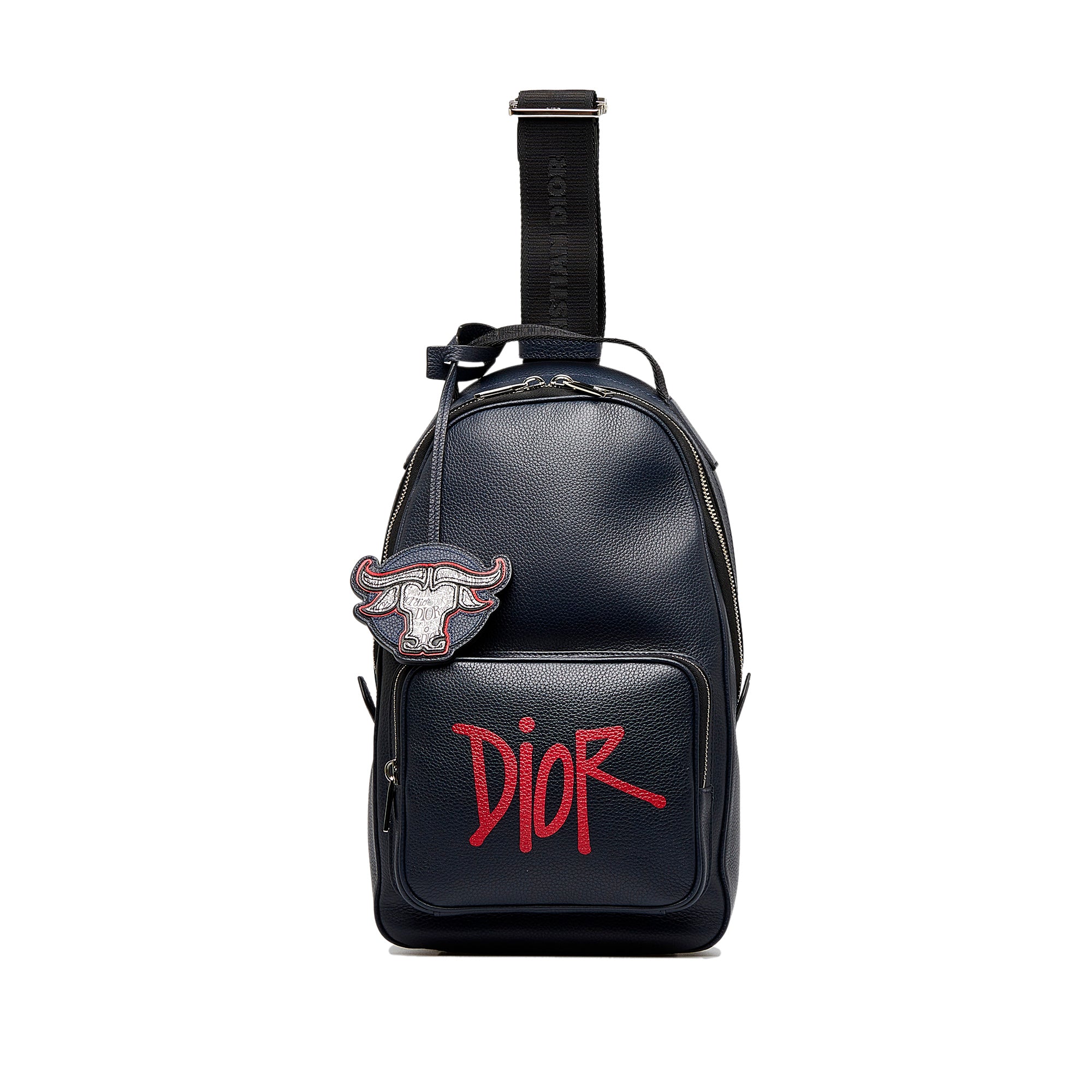 Blue Dior x Shawn Stussy Year of the Ox Sling Backpack - Designer Revival